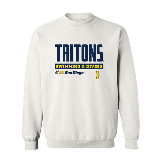 UCSD - NCAA Men's Swimming & Diving : Jackson Bernstein - Classic Fashion Shersey Crewneck Sweatshirt