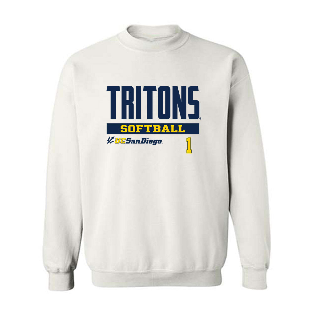 UCSD - NCAA Softball : Haley Garcia - Classic Fashion Shersey Crewneck Sweatshirt-0