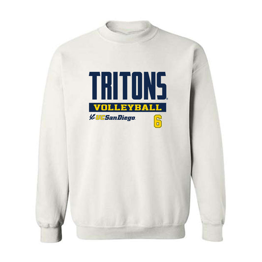 UCSD - NCAA Men's Volleyball : Leo Pravednikov - Classic Fashion Shersey Crewneck Sweatshirt-0