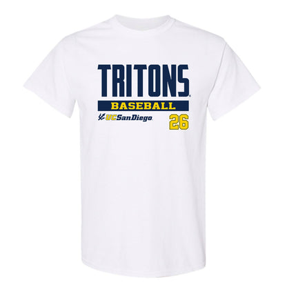 UCSD - NCAA Baseball : Nathan Ries - Classic Fashion Shersey T-Shirt-0