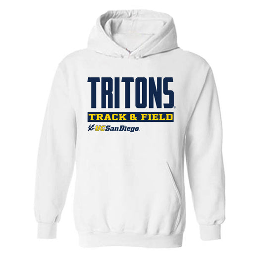 UCSD - NCAA Men's Track & Field : Tyler Lange - Classic Fashion Shersey Hooded Sweatshirt-0