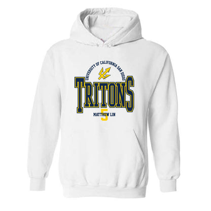 UCSD - NCAA Men's Soccer : Matthew Lin - Classic Fashion Shersey Hooded Sweatshirt