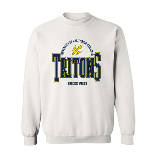 UCSD - NCAA Women's Track & Field : Brooke White - Classic Fashion Shersey Crewneck Sweatshirt-0