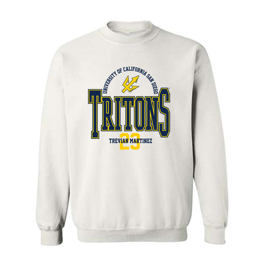 UCSD - NCAA Baseball : Trevian Martinez - Classic Fashion Shersey Crewneck Sweatshirt-0