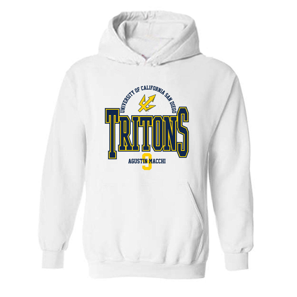 UCSD - NCAA Men's Water Polo : Agustin Macchi - Classic Fashion Shersey Hooded Sweatshirt