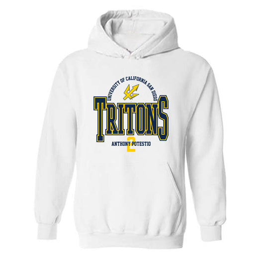 UCSD - NCAA Baseball : Anthony Potestio - Classic Fashion Shersey Hooded Sweatshirt-0