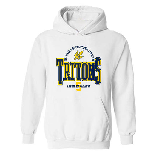 UCSD - NCAA Women's Volleyball : Sabire Karacaova - Classic Fashion Shersey Hooded Sweatshirt-0
