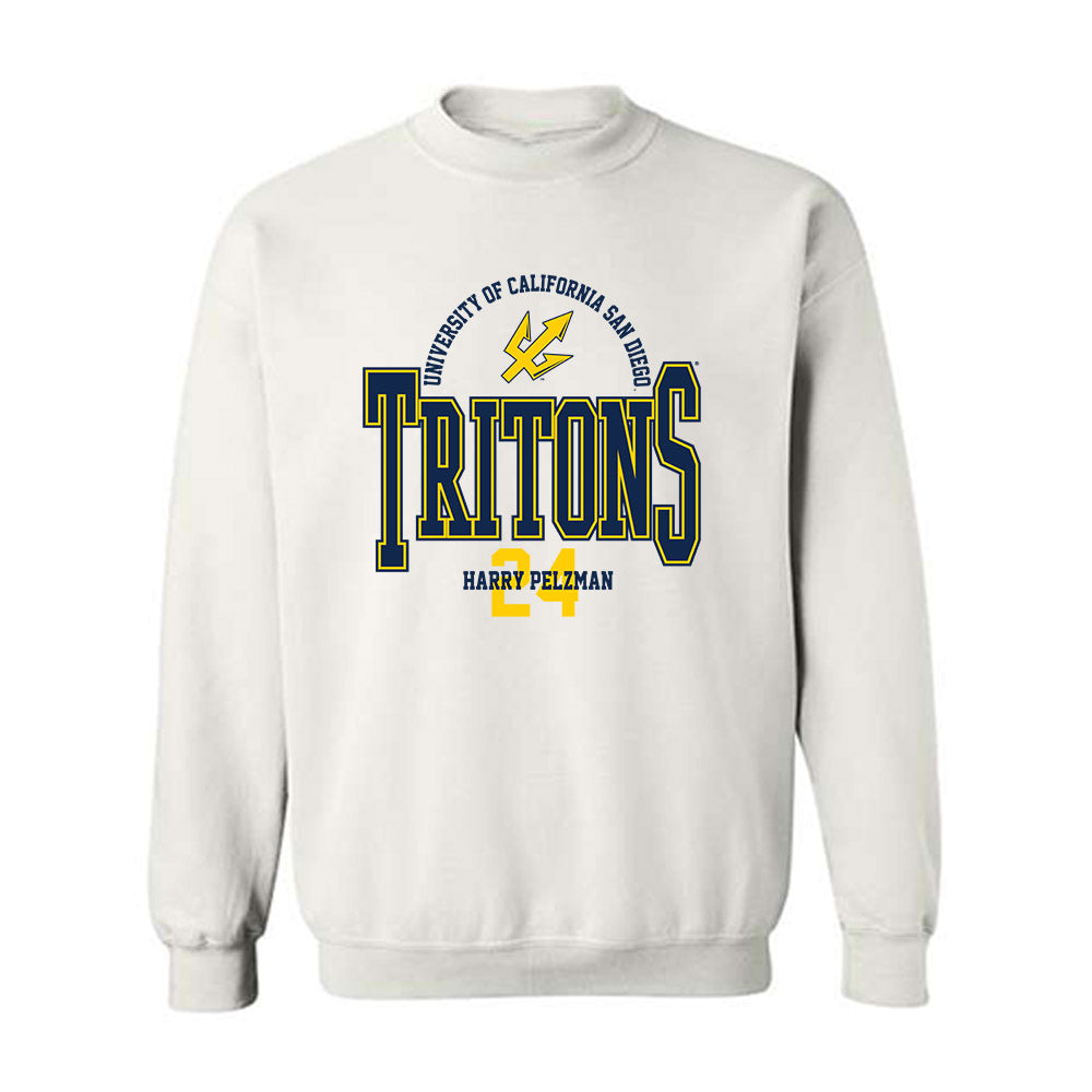 UCSD - NCAA Baseball : Harry Pelzman - Classic Fashion Shersey Crewneck Sweatshirt-0