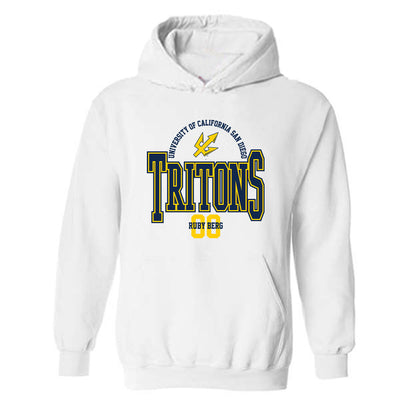 UCSD - NCAA Women's Soccer : Ruby Berg - Classic Fashion Shersey Hooded Sweatshirt