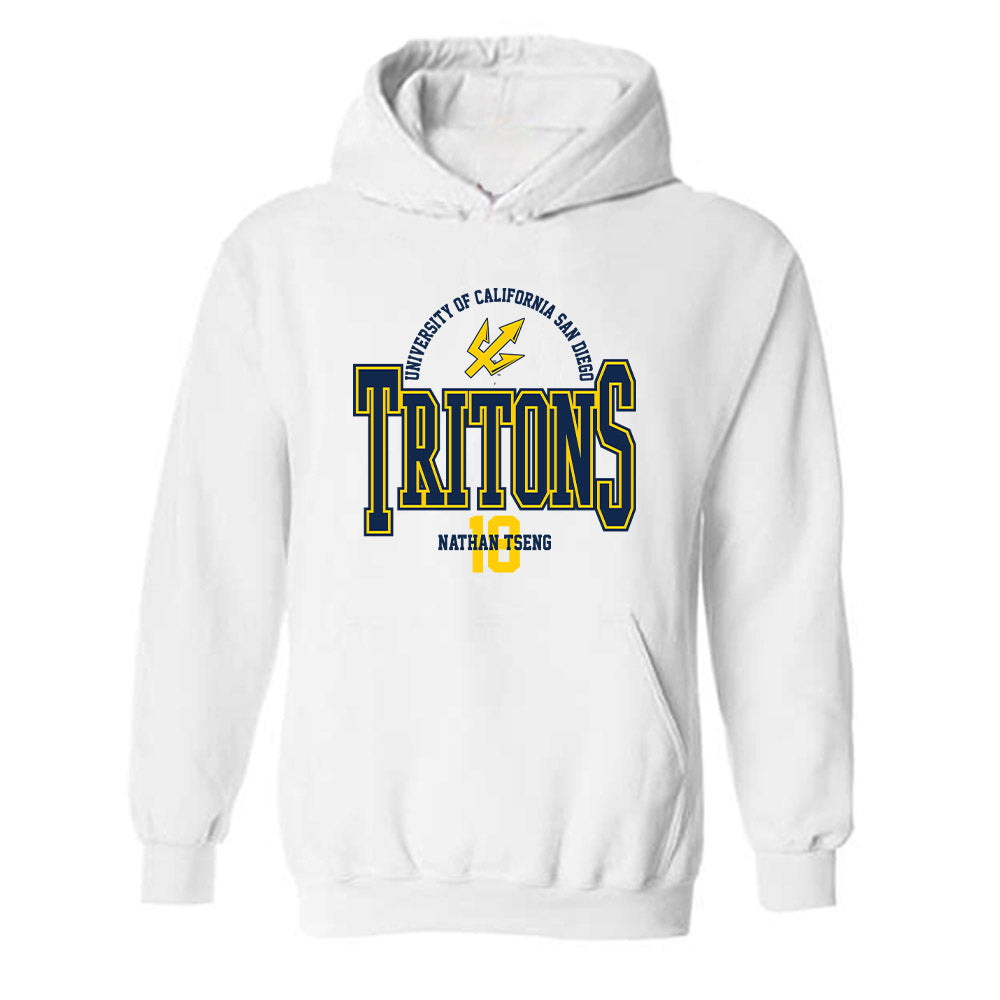 UCSD - NCAA Men's Golf : Nathan Tseng - Classic Fashion Shersey Hooded Sweatshirt-0