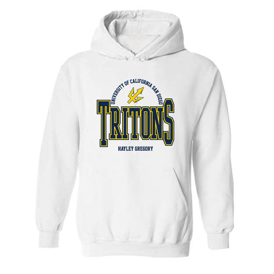 UCSD - NCAA Women's Swimming : Hayley Gregory - Classic Fashion Shersey Hooded Sweatshirt-0