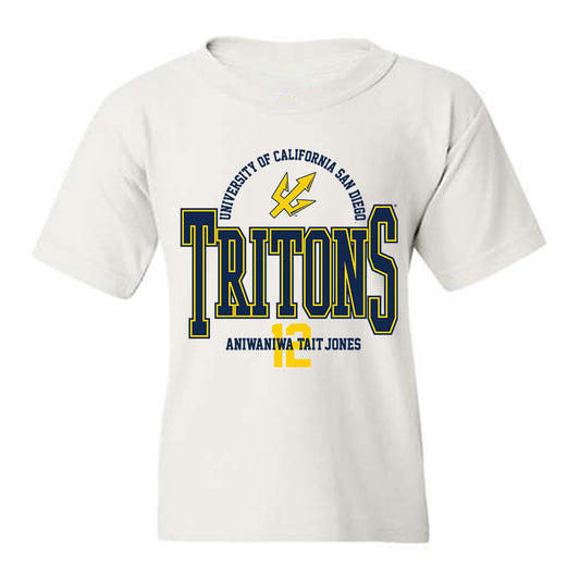 UCSD - NCAA Men's Basketball : Aniwaniwa Tait-Jones - Classic Fashion Shersey Youth T-Shirt-0