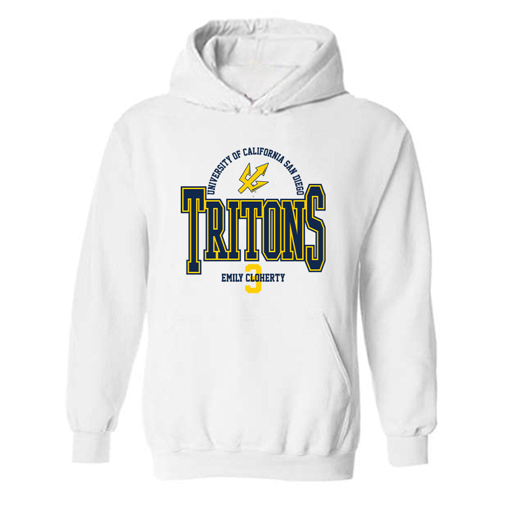 UCSD - NCAA Women's Water Polo : Emily Cloherty - Classic Fashion Shersey Hooded Sweatshirt-0