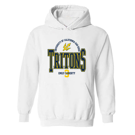 UCSD - NCAA Women's Water Polo : Emily Cloherty - Classic Fashion Shersey Hooded Sweatshirt-0