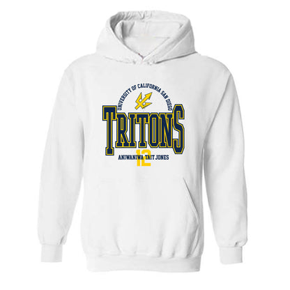 UCSD - NCAA Men's Basketball : Aniwaniwa Tait-Jones - Classic Fashion Shersey Hooded Sweatshirt-0