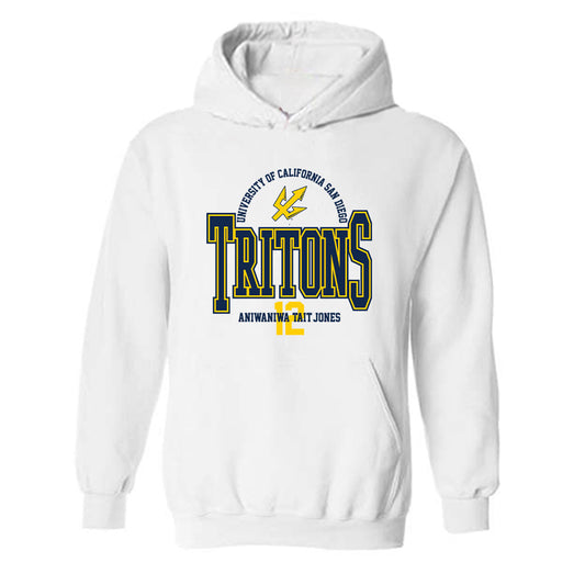 UCSD - NCAA Men's Basketball : Aniwaniwa Tait-Jones - Classic Fashion Shersey Hooded Sweatshirt-0