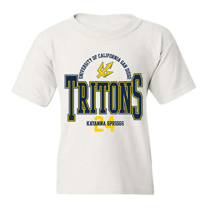 UCSD - NCAA Women's Basketball : Kayanna Spriggs - Classic Fashion Shersey Youth T-Shirt