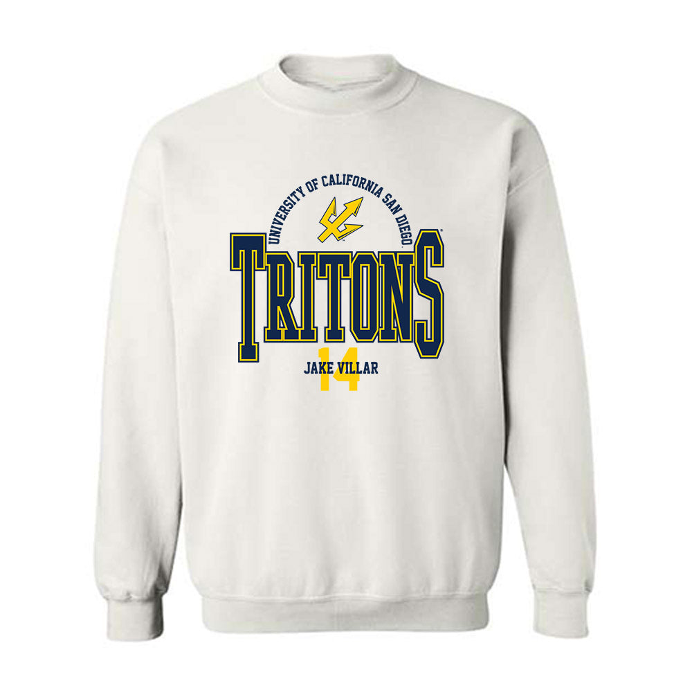 UCSD - NCAA Baseball : Jake Villar - Classic Fashion Shersey Crewneck Sweatshirt-0