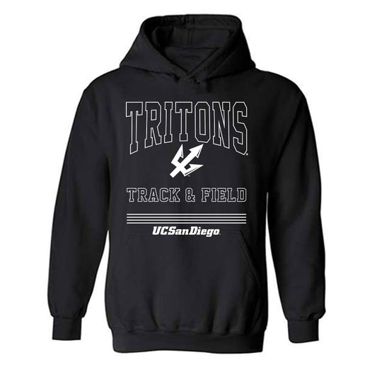 UCSD - NCAA Men's Track & Field : Marcus Harris - Classic Fashion Shersey Hooded Sweatshirt