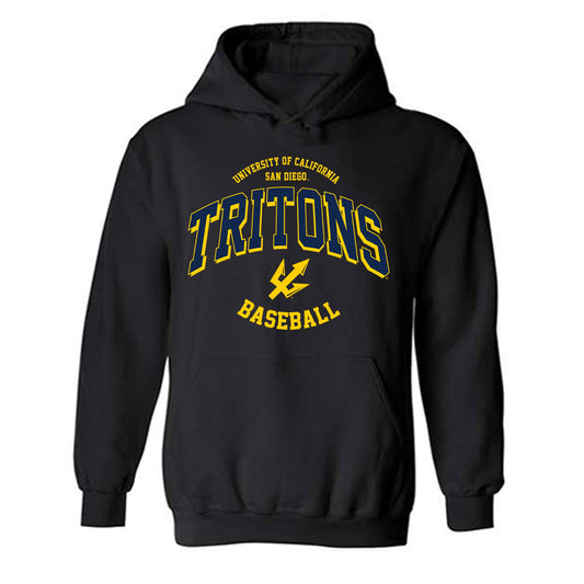 UCSD - NCAA Baseball : Quincey Brown - Classic Fashion Shersey Hooded Sweatshirt-0