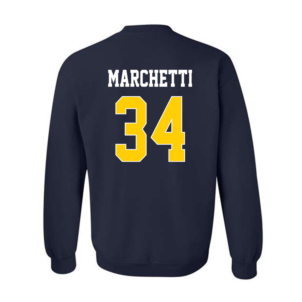 UCSD - NCAA Baseball : Landon Marchetti - Crewneck Sweatshirt Classic Shersey