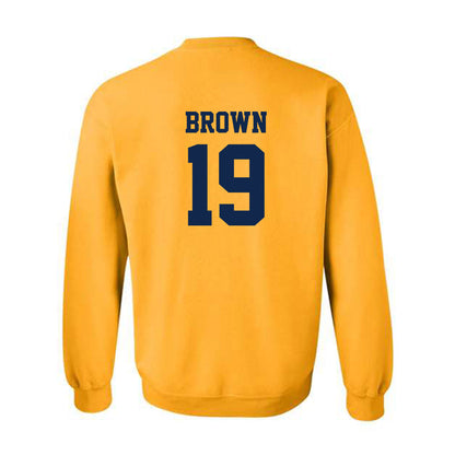 UCSD - NCAA Men's Soccer : Woody Brown - Classic Shersey Crewneck Sweatshirt-1