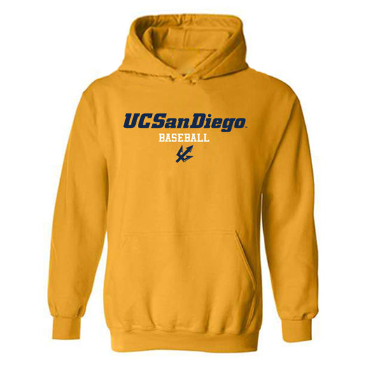 UCSD - NCAA Baseball : Quincey Brown - Classic Shersey Hooded Sweatshirt-0
