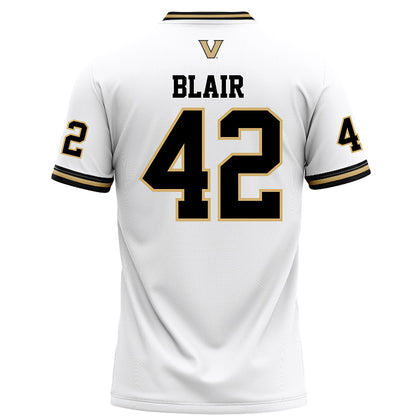 Vanderbilt - NCAA Football : Callahan Blair - White Football Jersey-1
