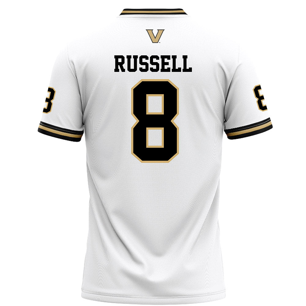 Vanderbilt - NCAA Football : Tyson Russell - White Football Jersey