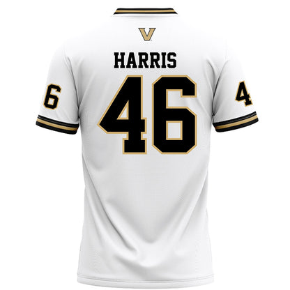 Vanderbilt - NCAA Football : Durham Harris - White Football Jersey-1