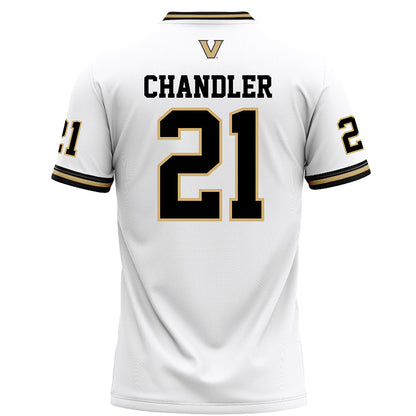Vanderbilt - NCAA Football : Davin Chandler - White Football Jersey-1