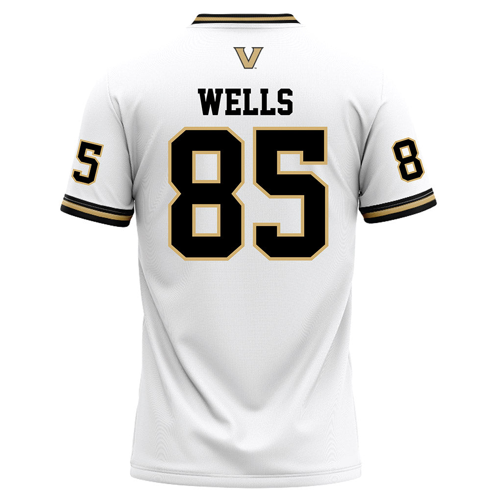 Vanderbilt - NCAA Football : Landon Wells - White Football Jersey