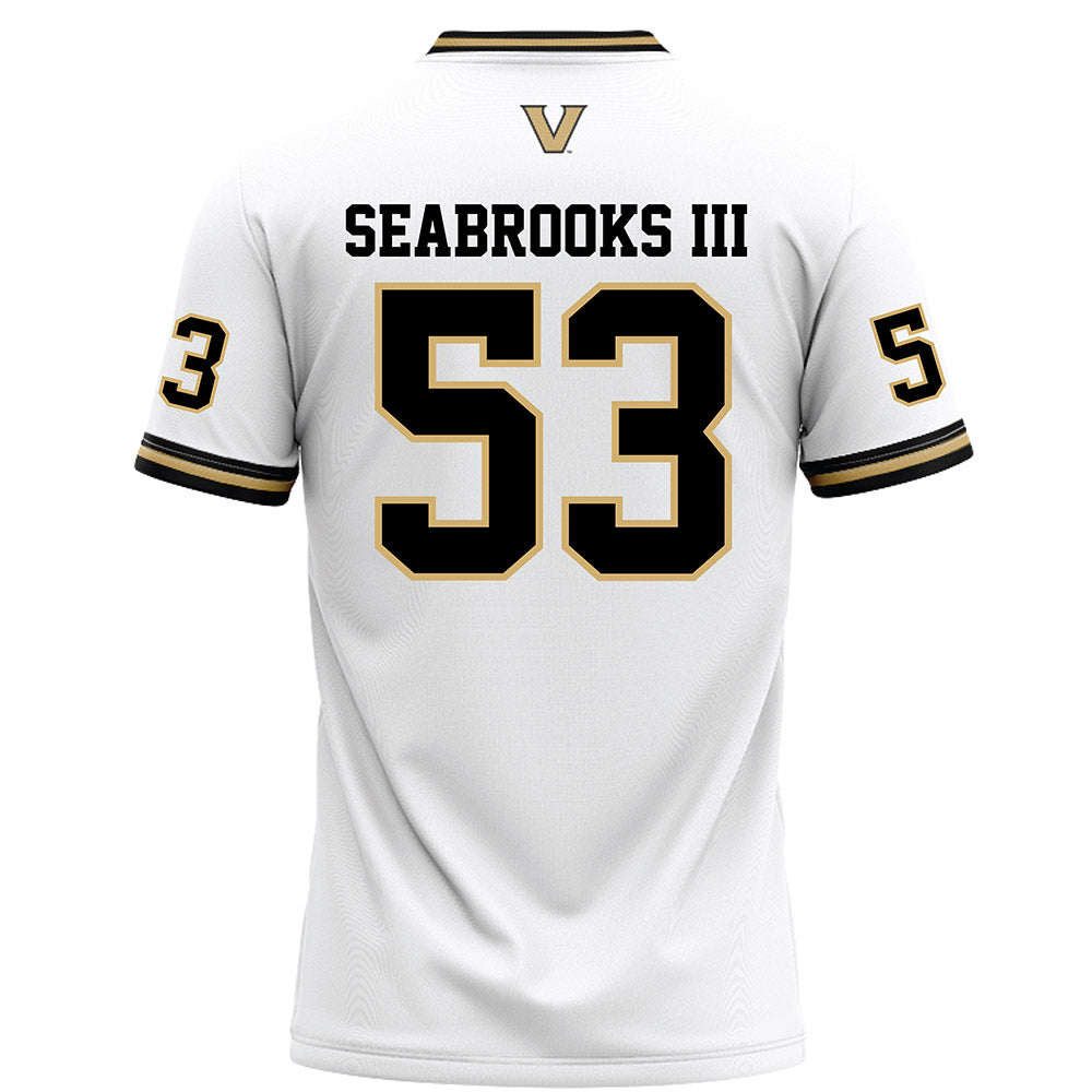 Vanderbilt - NCAA Football : Glenn Seabrooks III - White Football Jersey