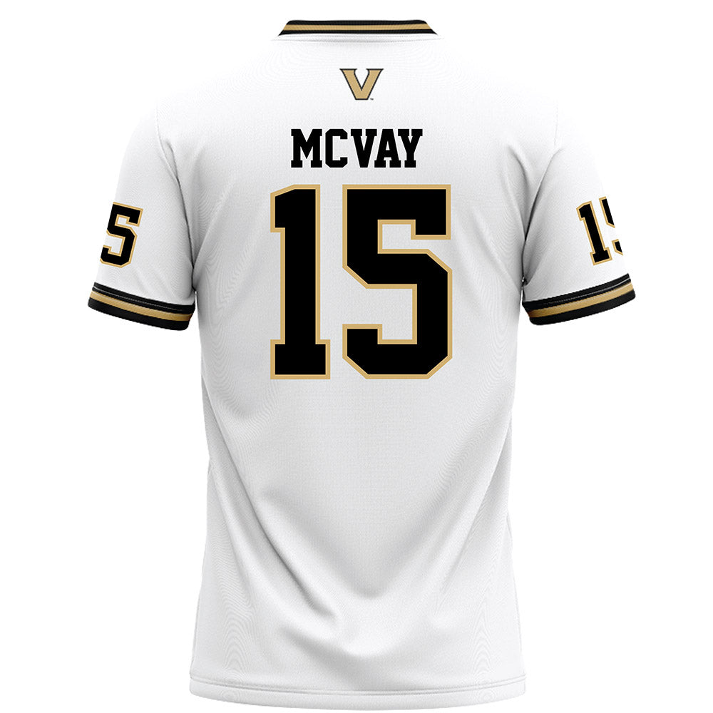 Vanderbilt - NCAA Football : Joseph Mcvay - White Football Jersey-1