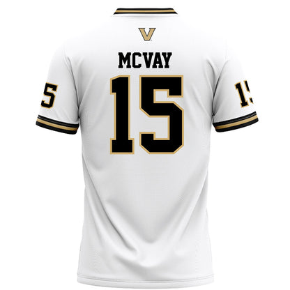 Vanderbilt - NCAA Football : Joseph Mcvay - White Football Jersey-1