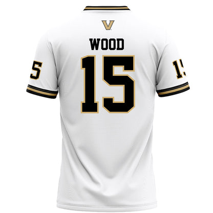 Vanderbilt - NCAA Football : Zaylin Wood - White Football Jersey-1