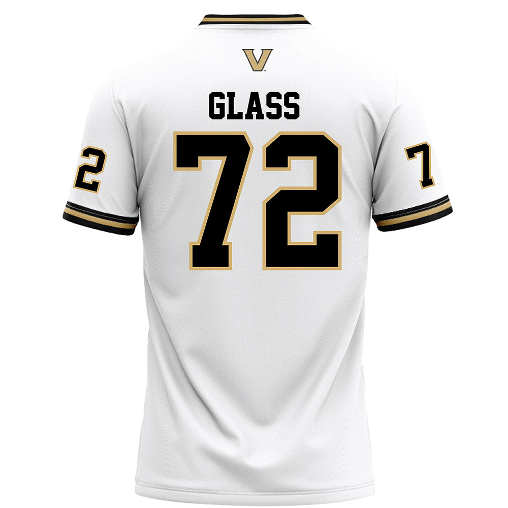 Vanderbilt - NCAA Football : Isaia Glass - White Football Jersey-1