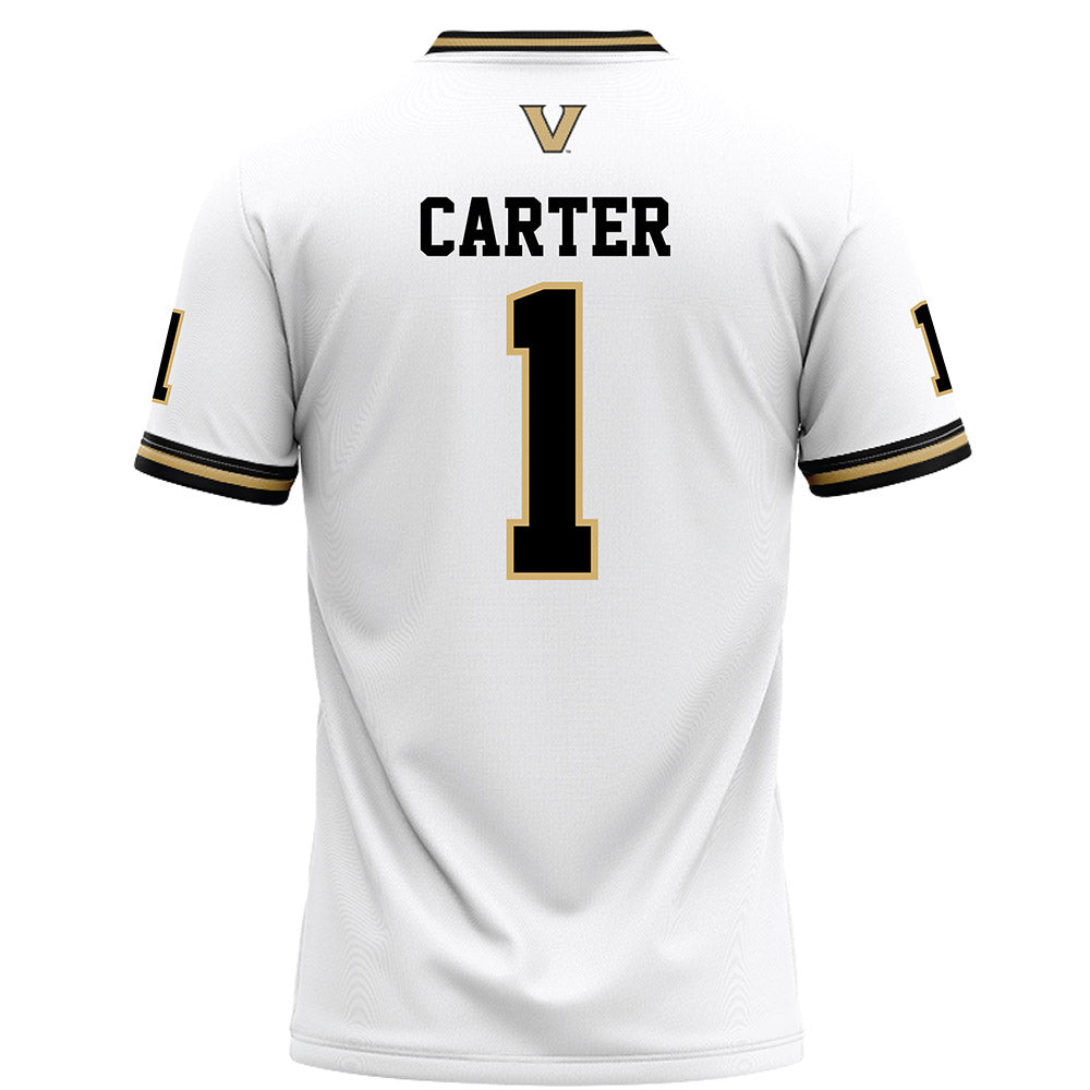 Vanderbilt - NCAA Football : Dontae Carter - White Football Jersey-1