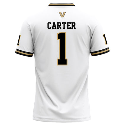 Vanderbilt - NCAA Football : Dontae Carter - White Football Jersey-1