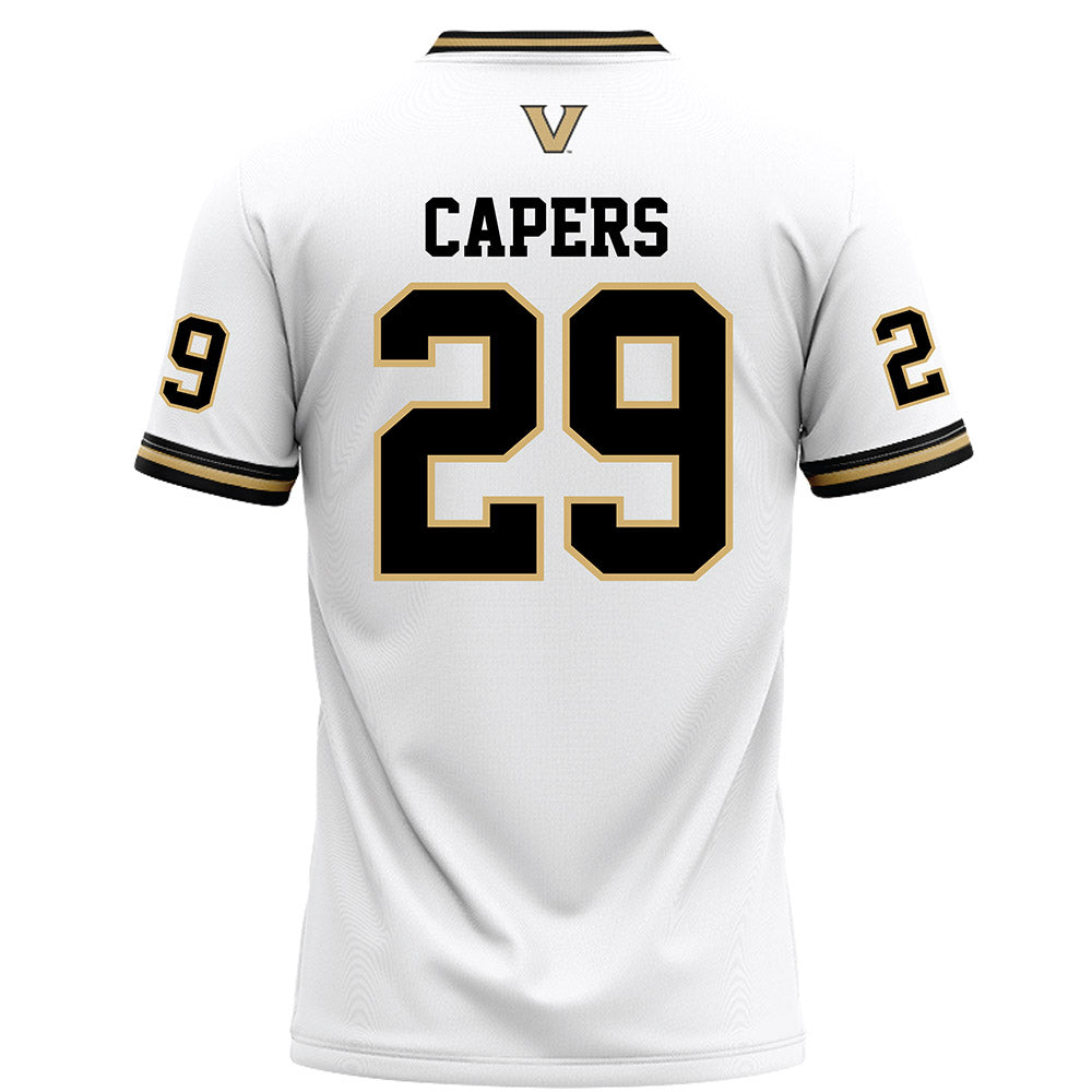 Vanderbilt - NCAA Football : Miles Capers - White Football Jersey