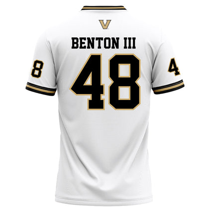 Vanderbilt - NCAA Football : Larry Benton III - White Football Jersey