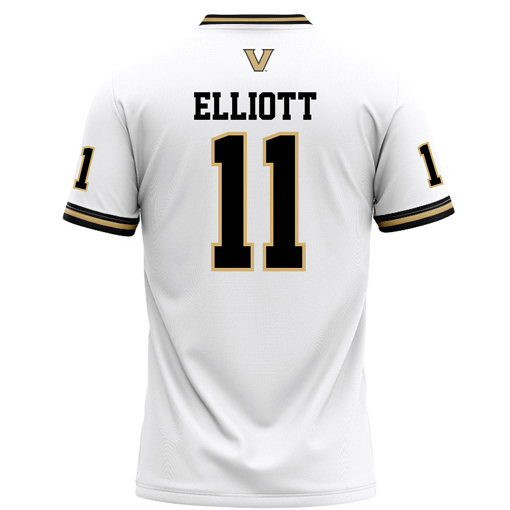 Vanderbilt - NCAA Football : Jack Elliott - White Football Jersey-1