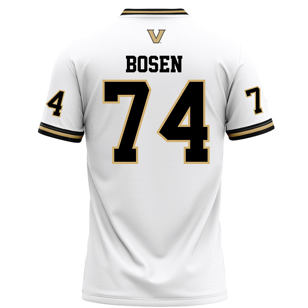 Vanderbilt - NCAA Football : Cameron Bosen - White Football Jersey