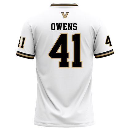 Vanderbilt - NCAA Football : Stone Owens - White Football Jersey-1