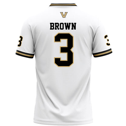 Vanderbilt - NCAA Football : Tristen Brown - White Football Jersey-1
