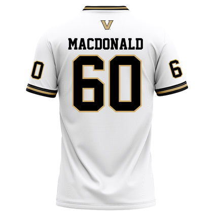 Vanderbilt - NCAA Football : Duncan MacDonald - White Football Jersey-1