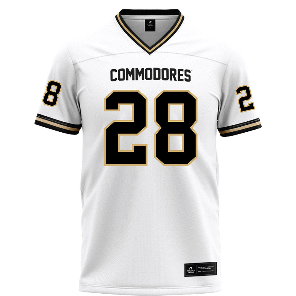 Vanderbilt - NCAA Football : Thomas Jones - White Football Jersey