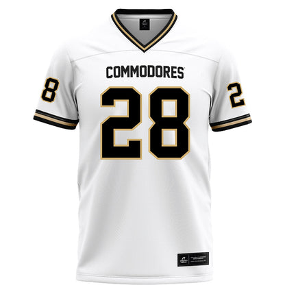 Vanderbilt - NCAA Football : Thomas Jones - White Football Jersey