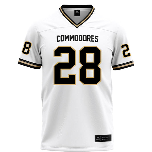 Vanderbilt - NCAA Football : Thomas Jones - White Football Jersey
