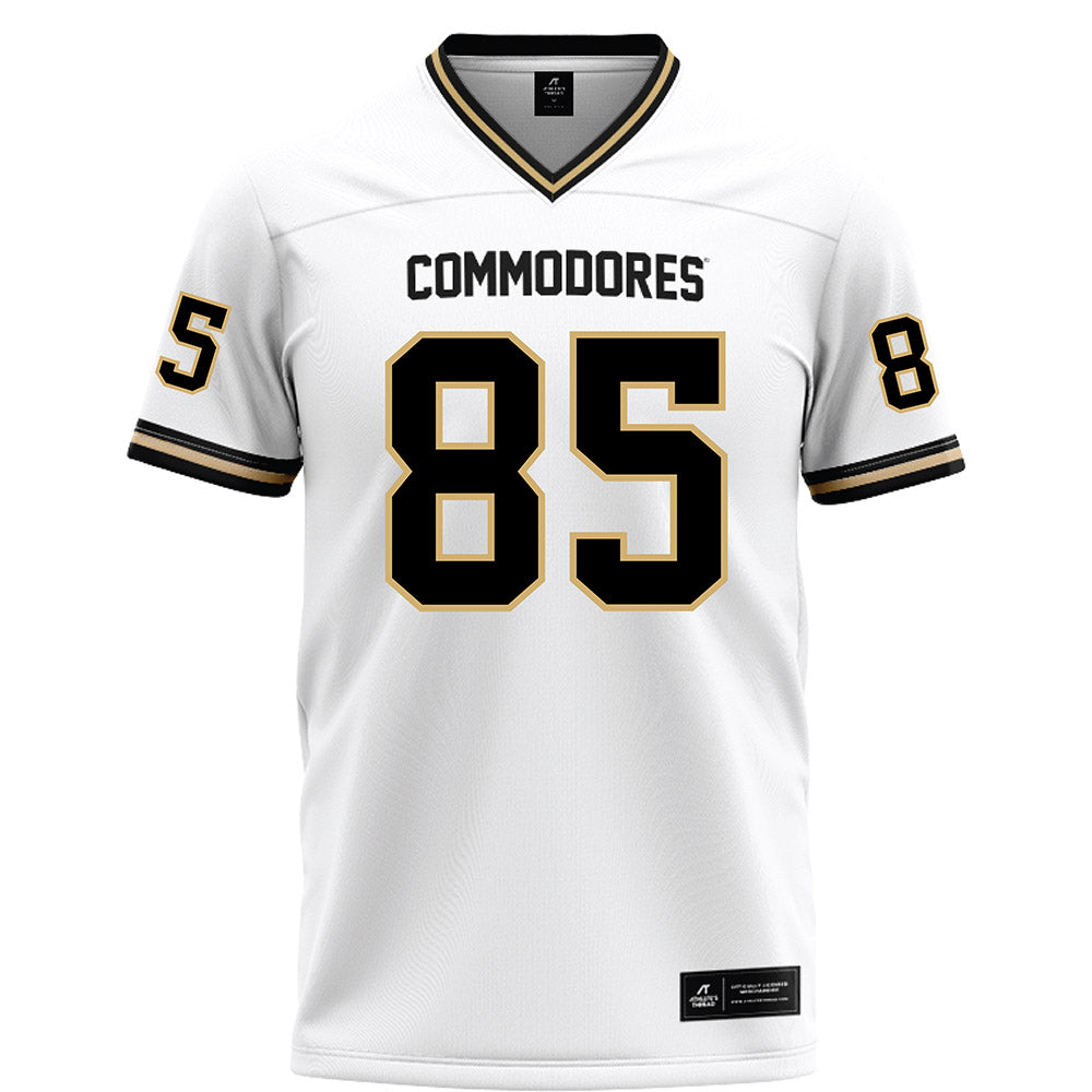 Vanderbilt - NCAA Football : Lebron Hill - White Football Jersey-0